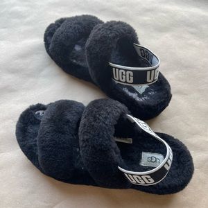 UGG Oh Yeah double strap flat sandals in black